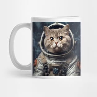 Astronaut Cat in Space - British Shorthair Mug